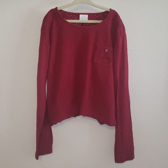 ZARA Girls Long Sleeve Crop Top - Picture 1 of 4